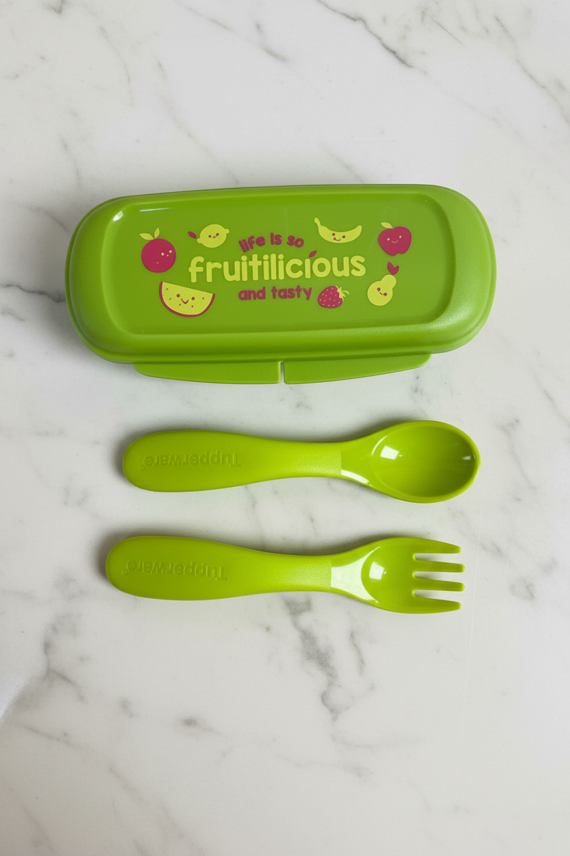 Baby cutlery + cover