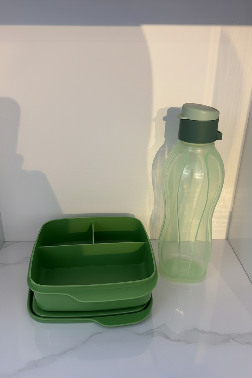 Tupperware back to school - green set