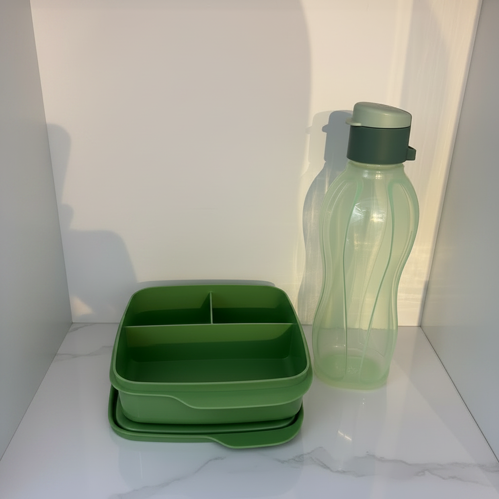 Tupperware back to school - green set