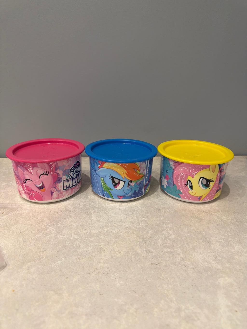 Tupperware little pony set