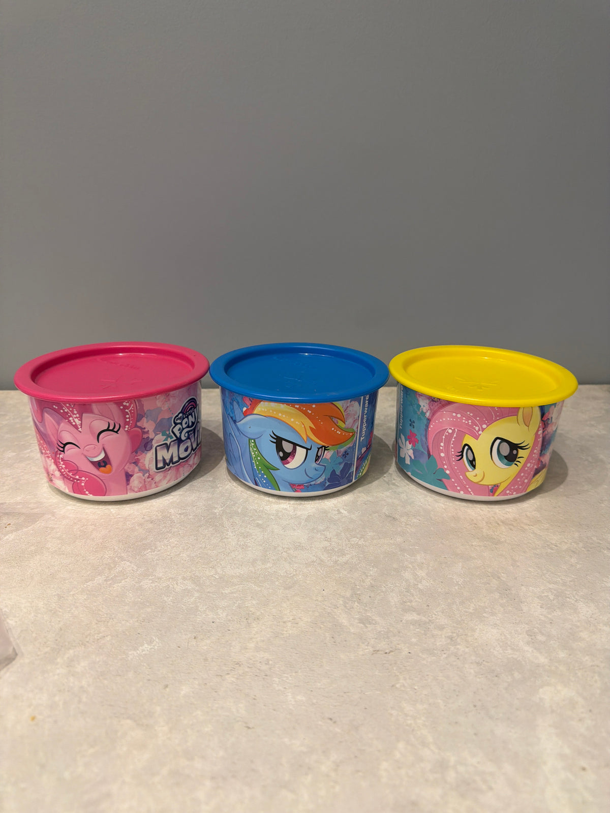 Tupperware little pony set
