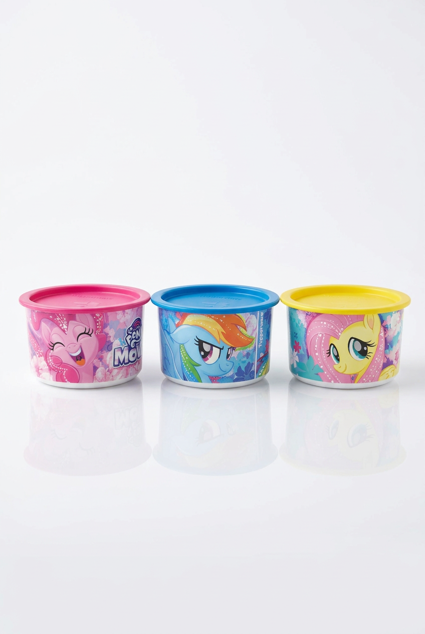 Tupperware little pony set