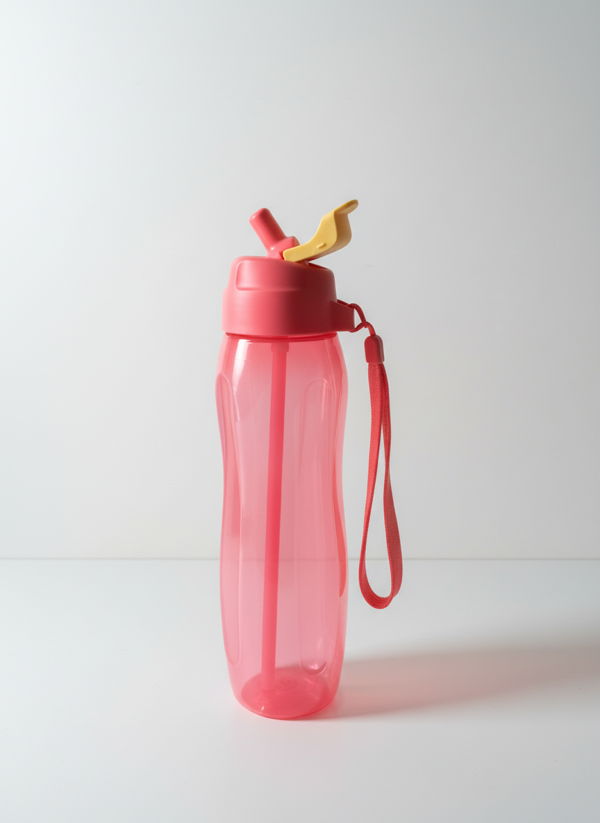 750 ml straw bottle + handle