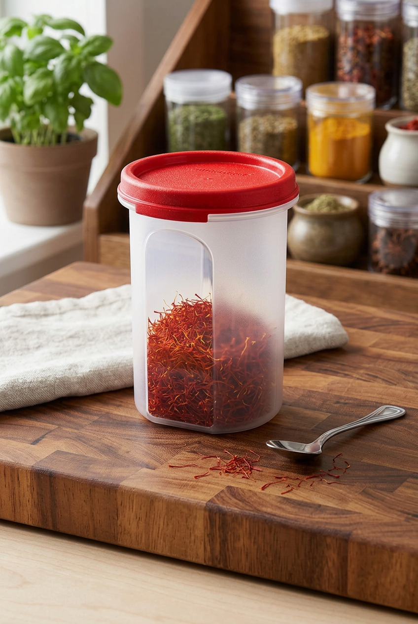 Tupperware 440 ml round canister