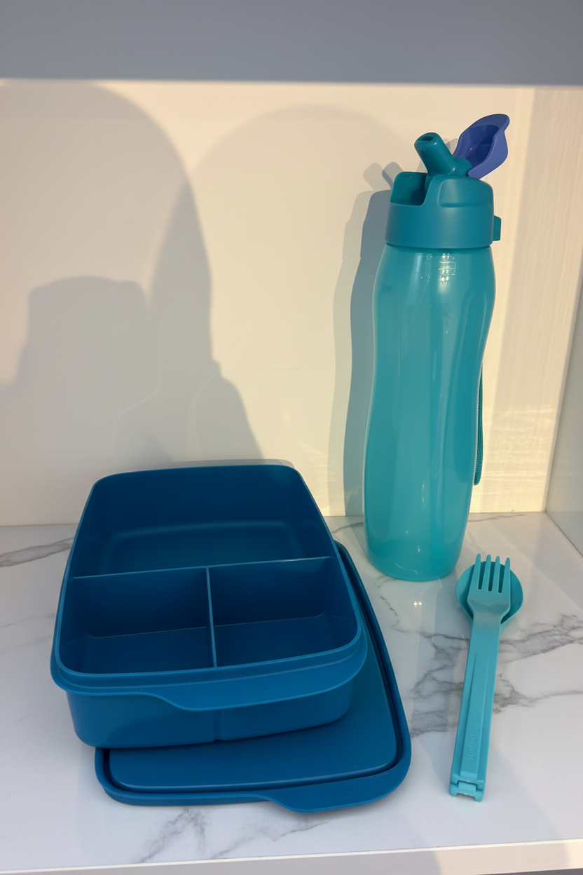 Tupperware back to school - blue set