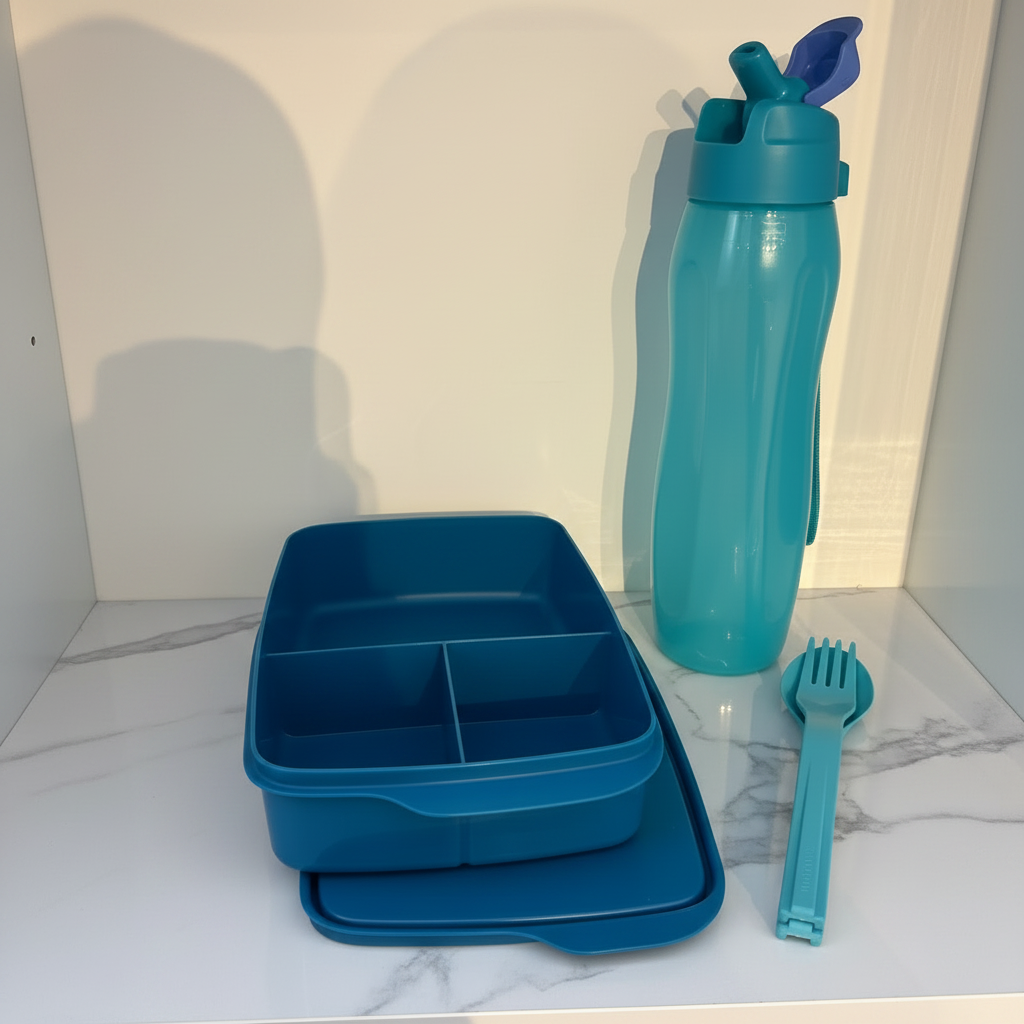 Tupperware back to school - blue set