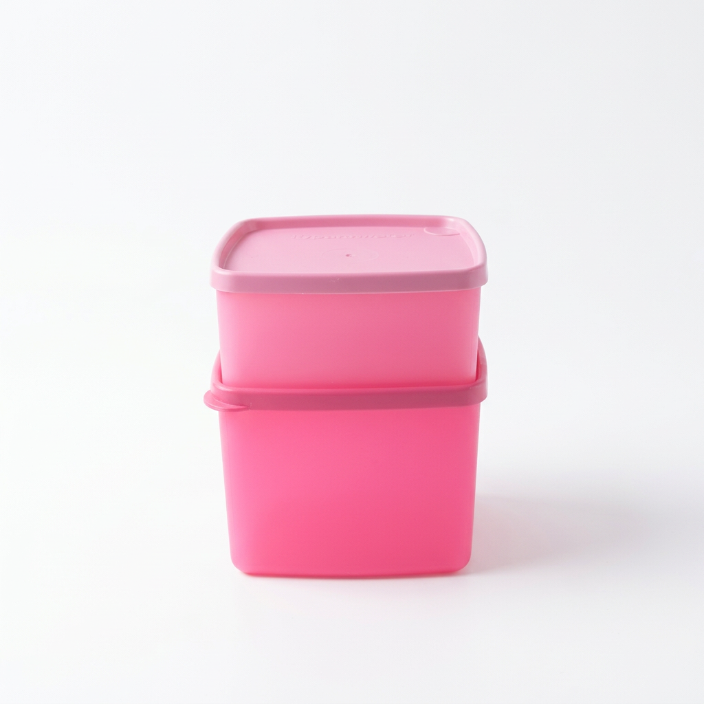 Tupperware Freezer pink set