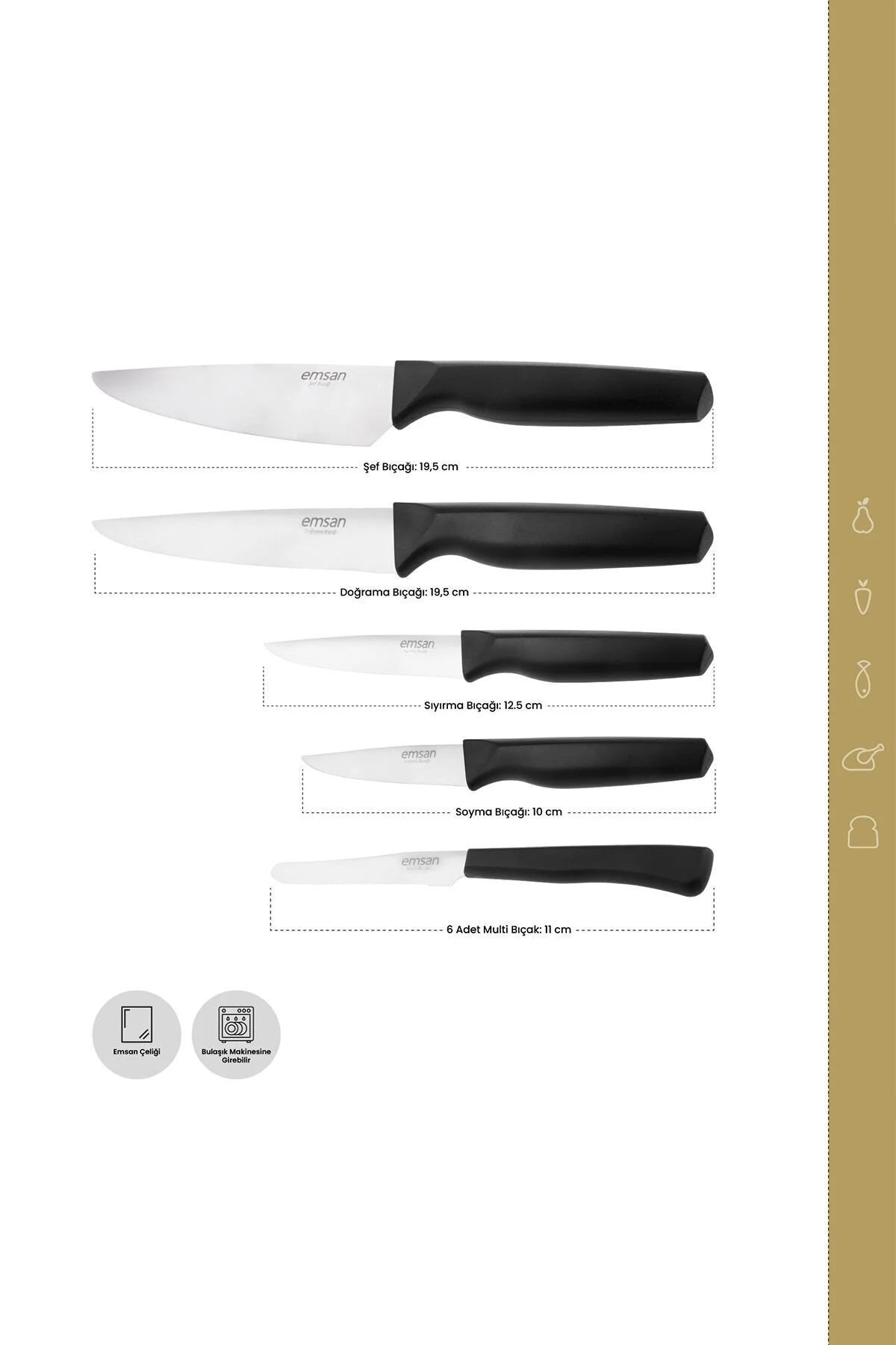 Emsan  10 Piece Knife Set
