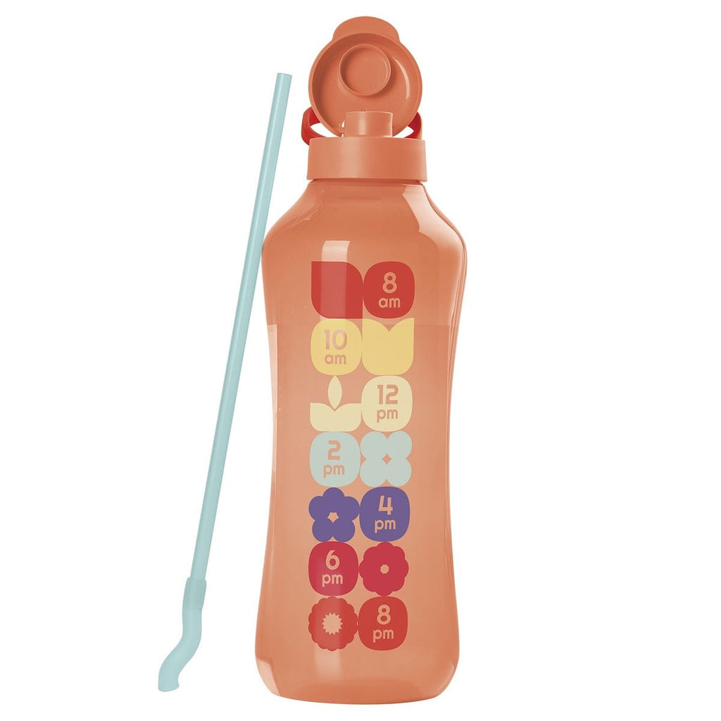 2 liters bottle + straw