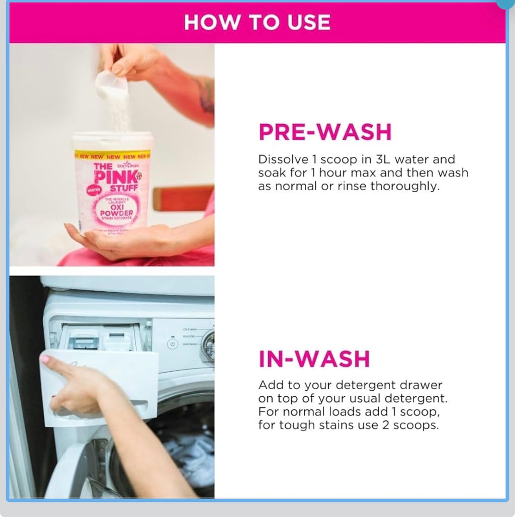 ThePinkStuff Oxi Powder for White -  1 kg