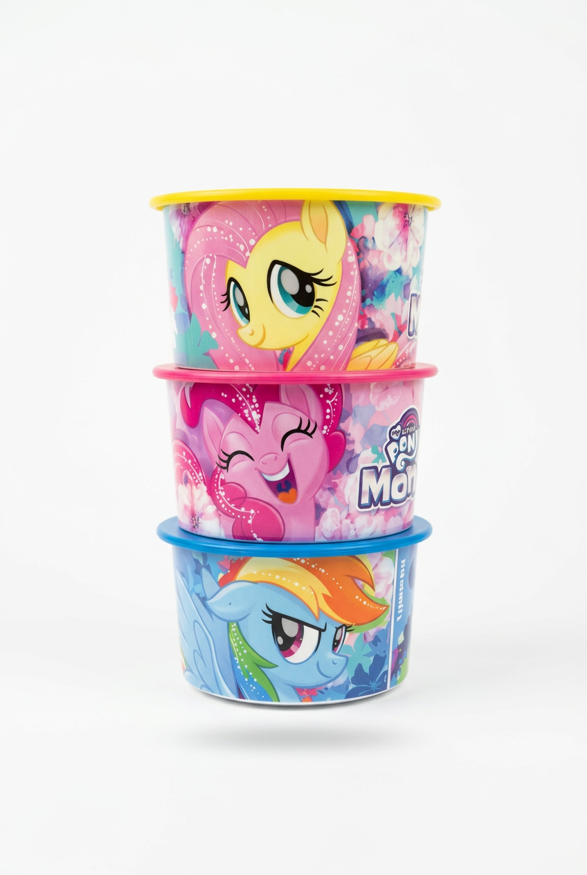 Tupperware little pony set