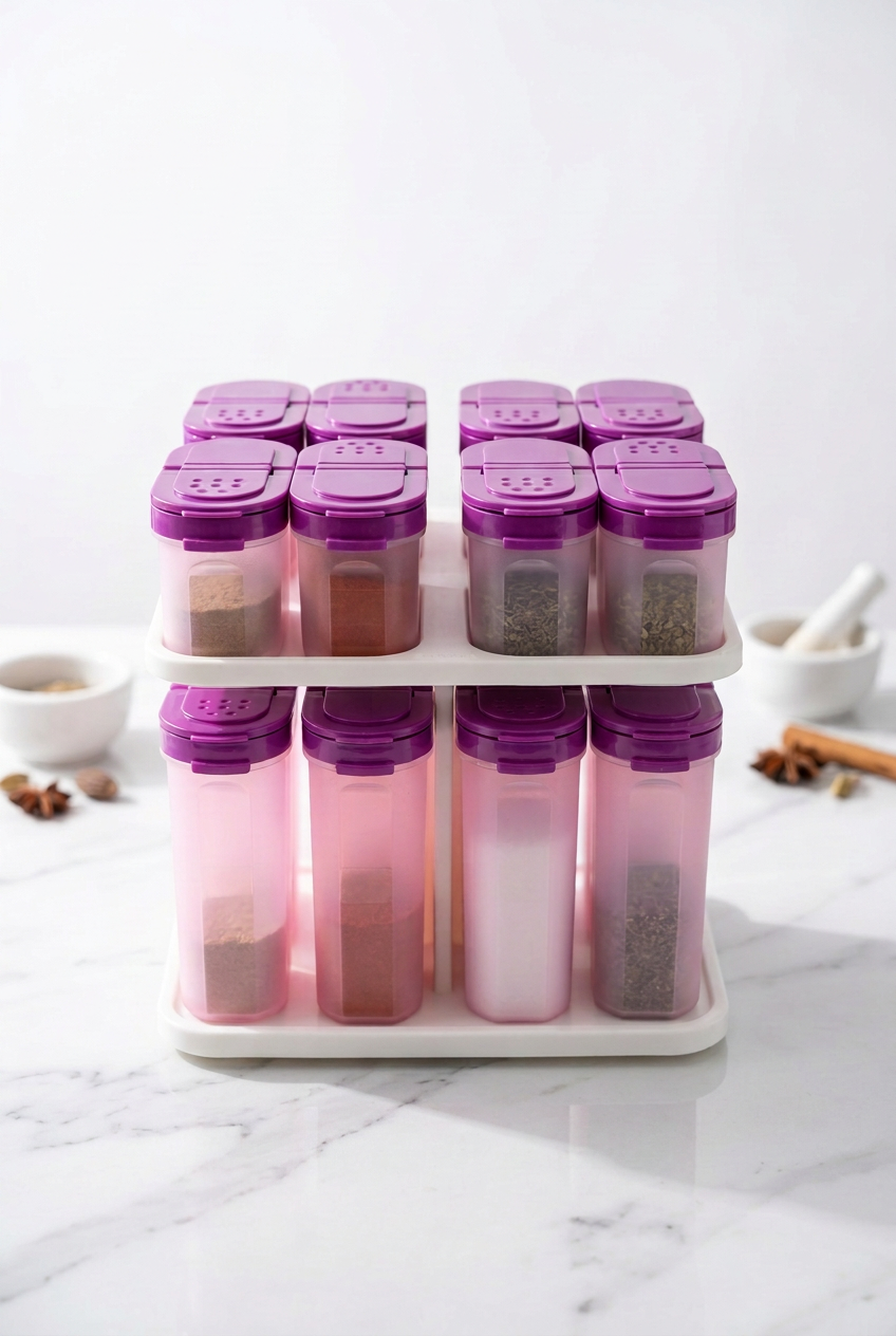 Tupperware spices set + Stand