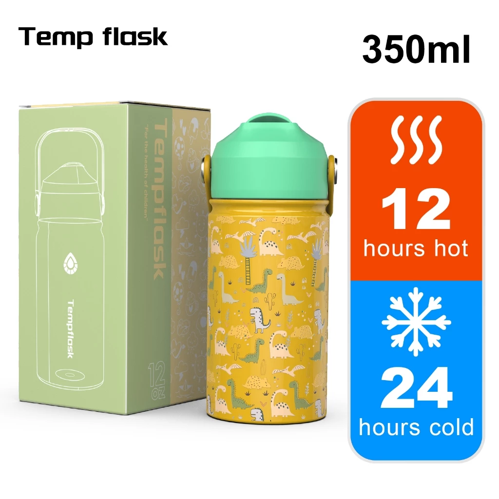 Temp flask thermal straw 350 ml bottle