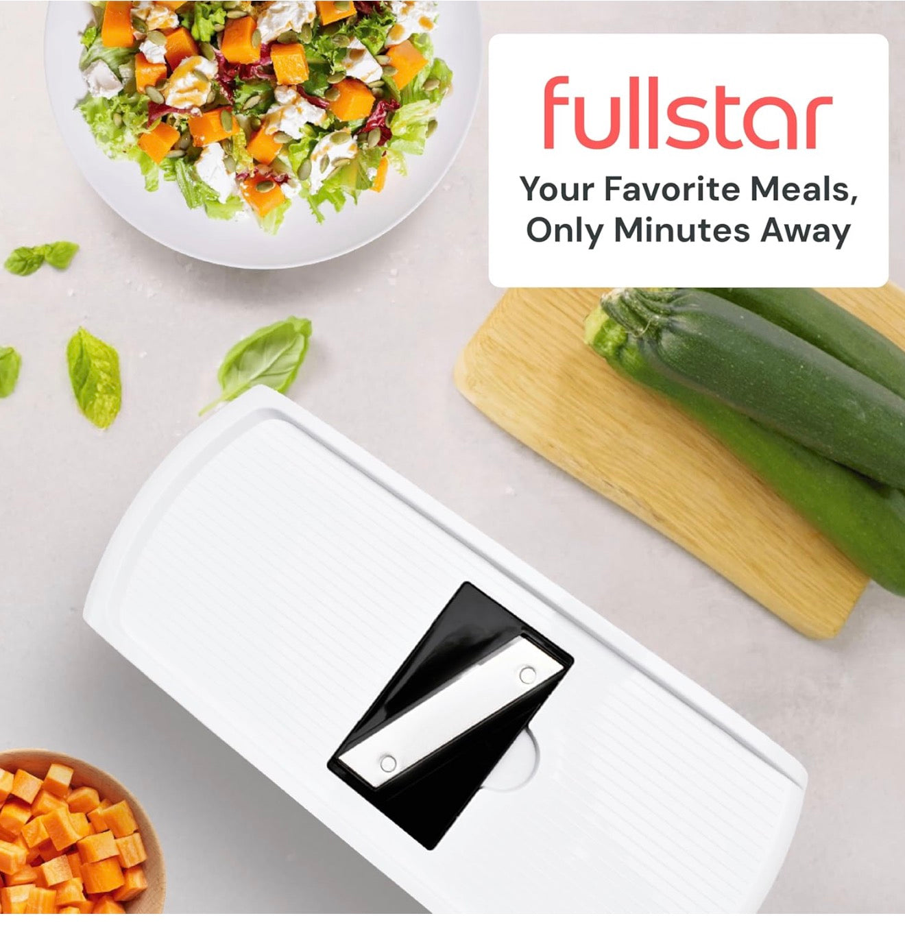 Fullstar Pro Vegetable Chopper & Mandoline (8 in 1)