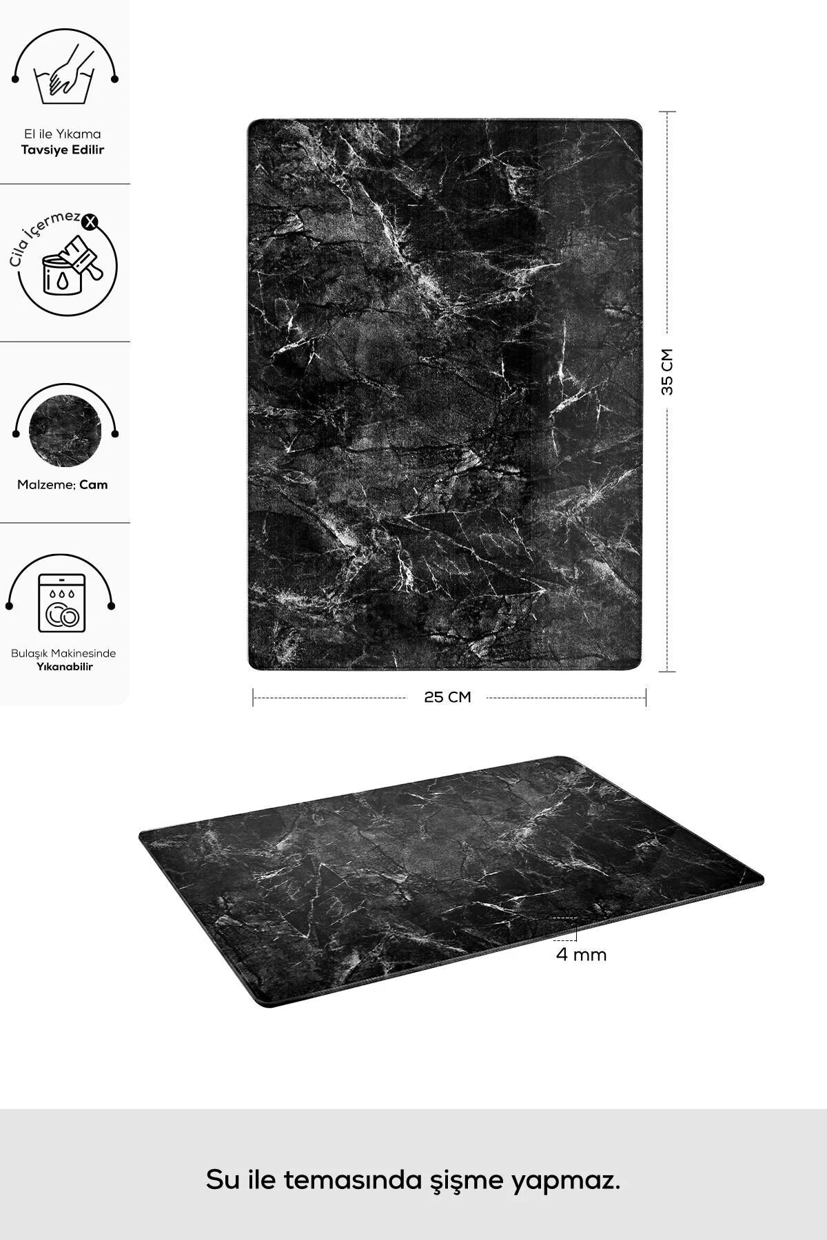 Marble glass cutting board