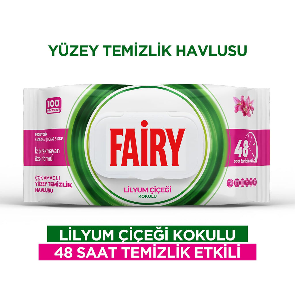 Fairy  Multi-Purpose Cleaning Wipes | 100 Sheets