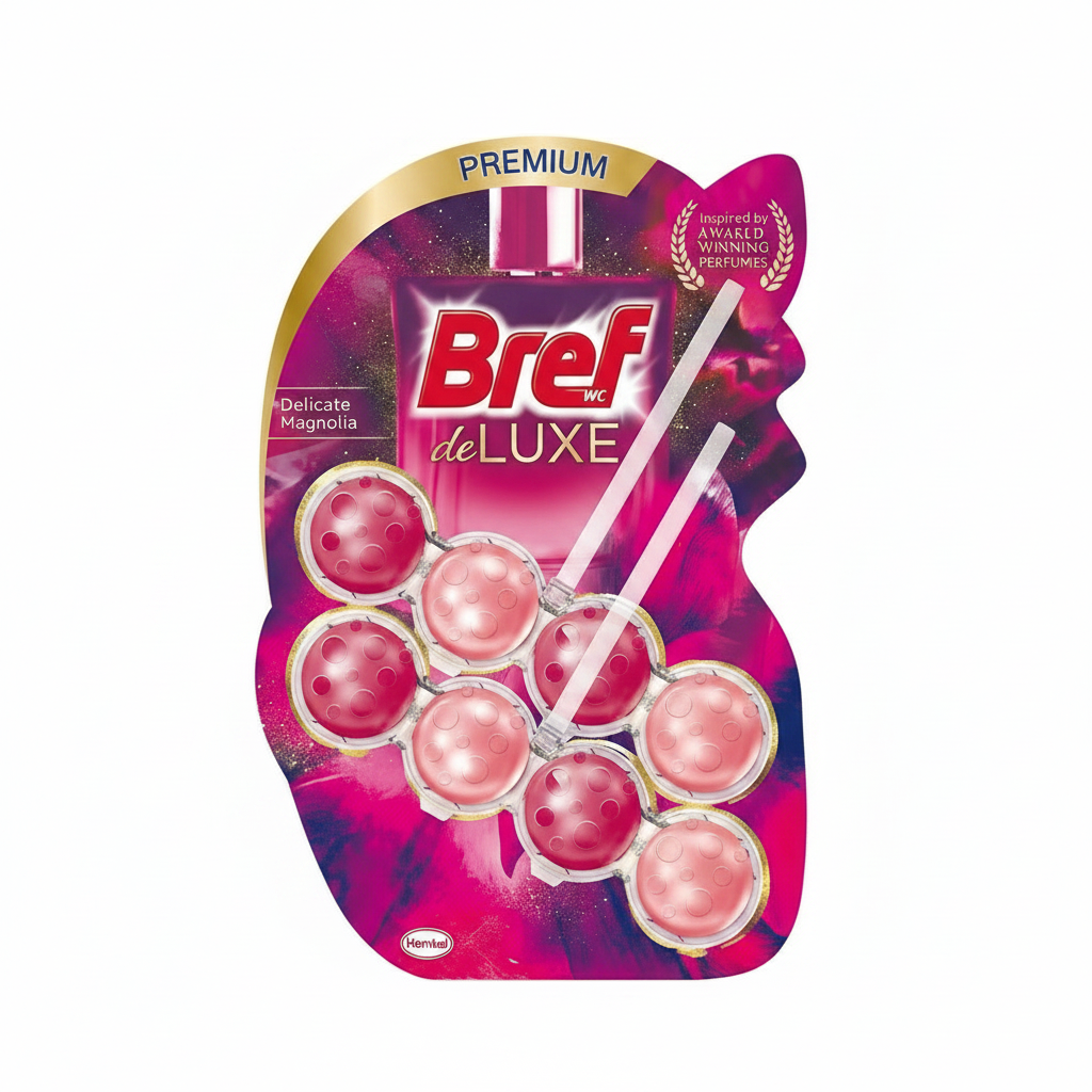 Bref  Power Deluxe Magnolia Duopack Toilet Block