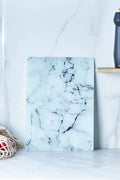 White marble glass cutting board- 35* 25 cm