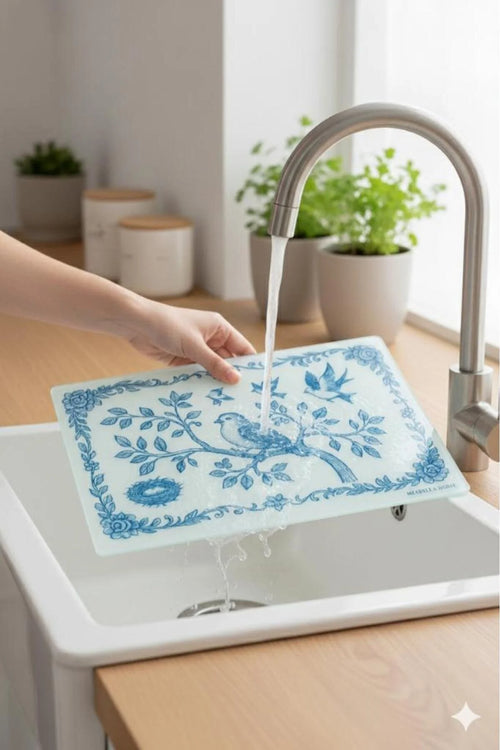 Blue bird cutting boards - 20*30 cm