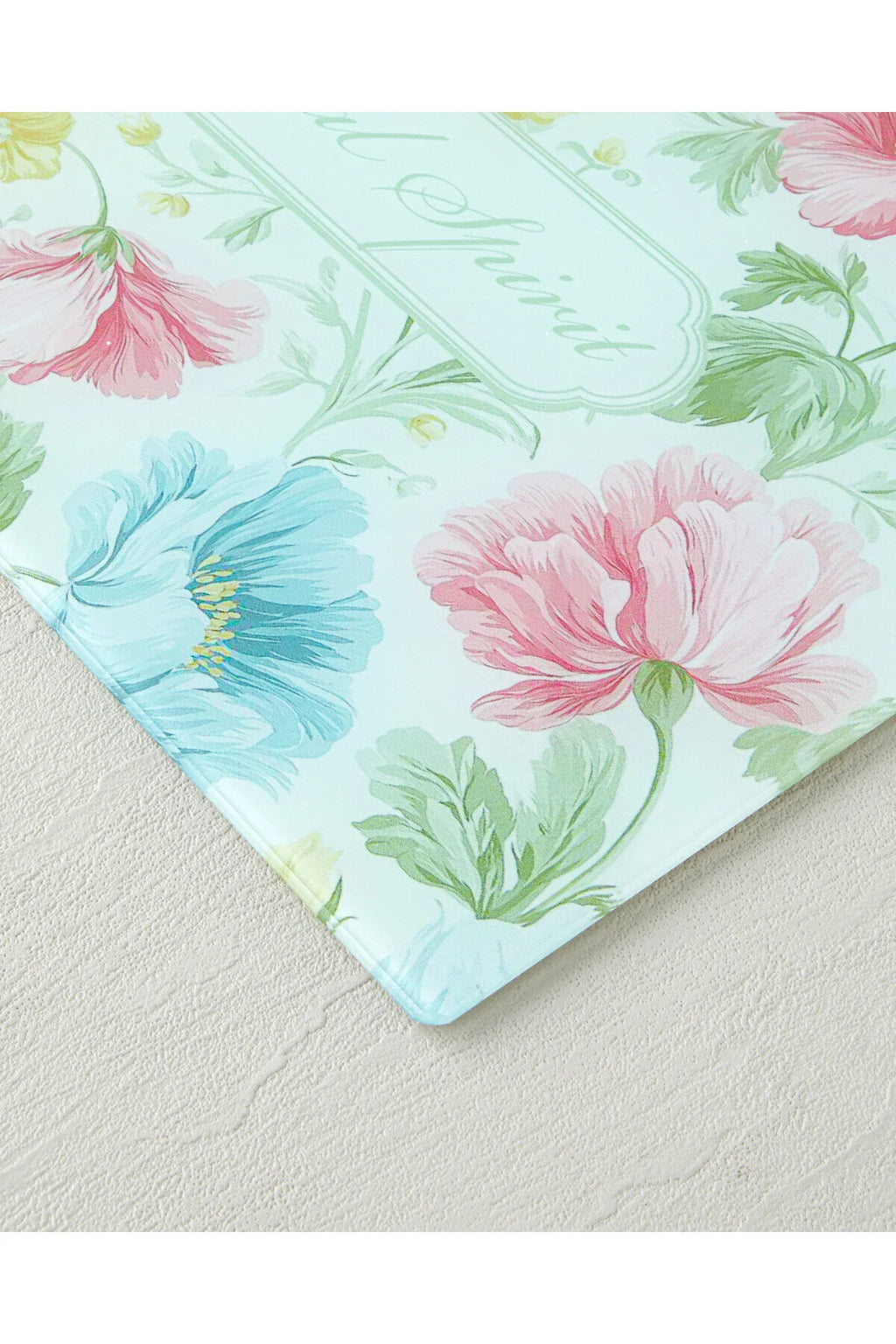 Floral spirit glass cutting board - 25x35 cm