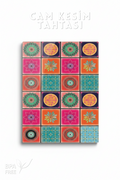 Patterned Glass Cutting Board - 25x35cm