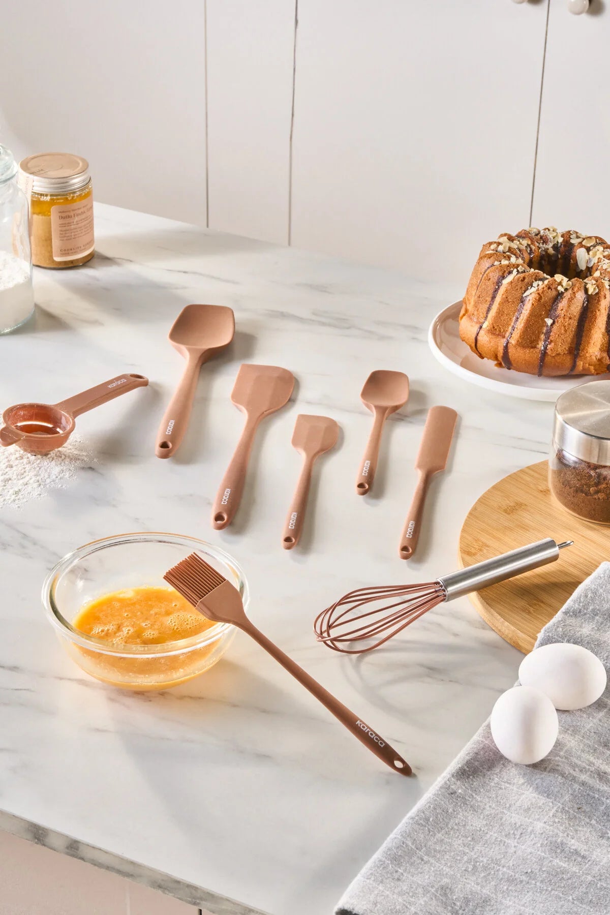 Karaca 8 pcs silicone serving set