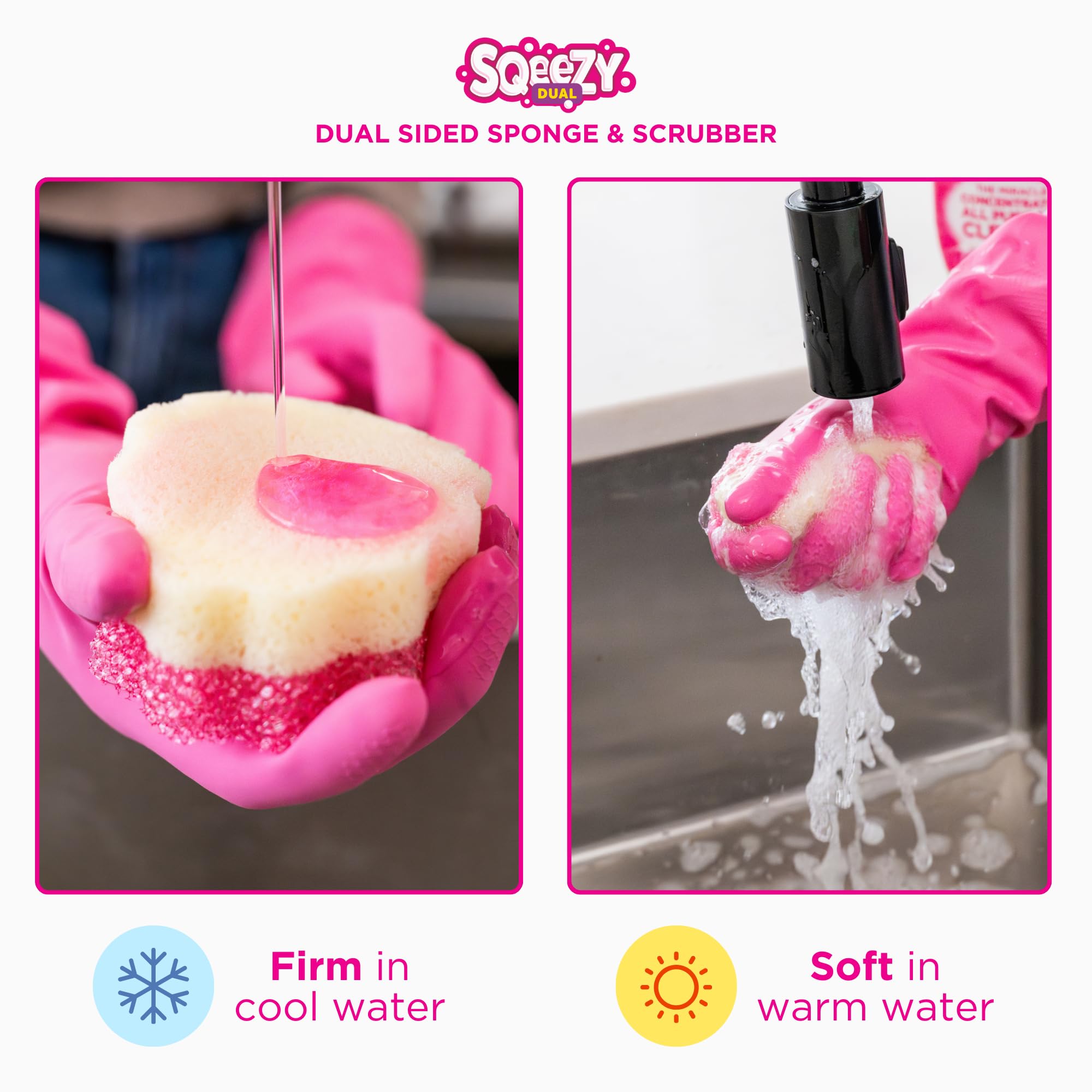 ThePinkStuff  Double-Sided Sponge and Scrubber