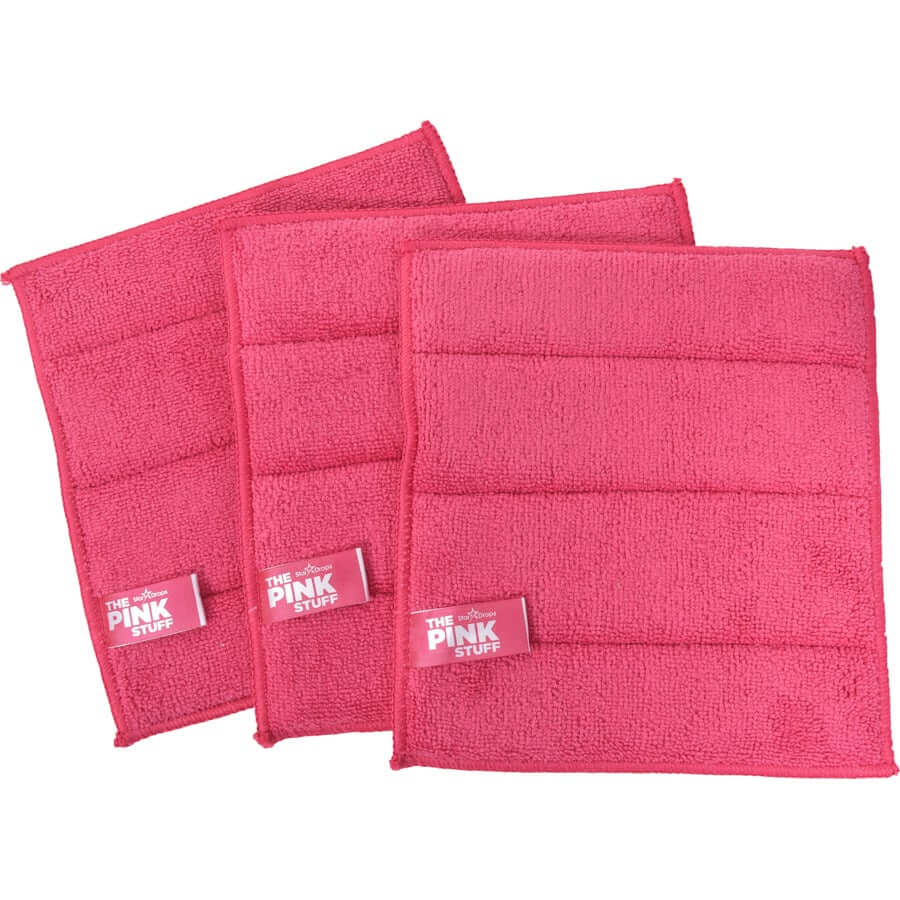 ThePinkStuff Microfiber Pad Collection - Cleans Dirt, Oil and Dust