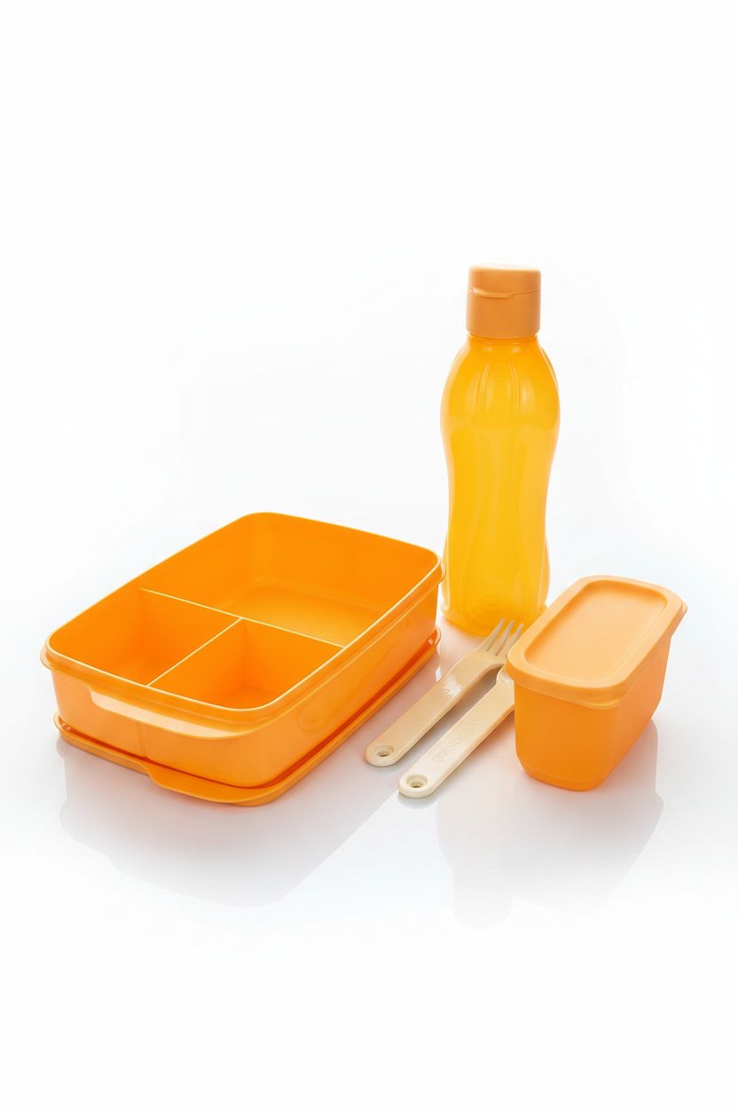 Tupperware back to school- orange set