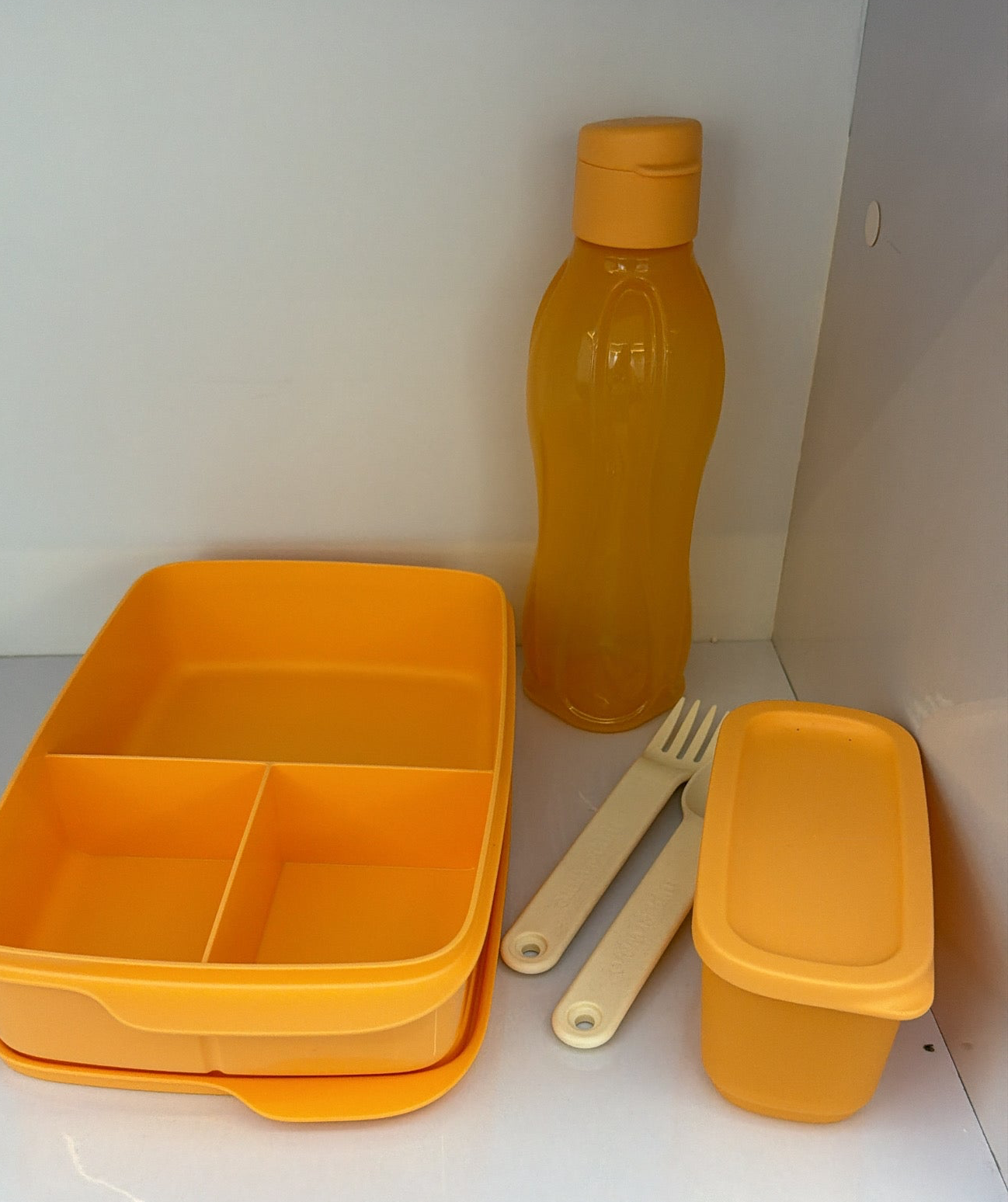 Tupperware back to school- orange set