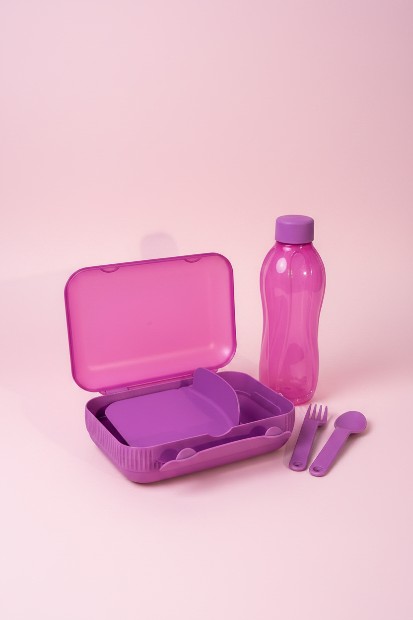 Tupperware back to school - purple set