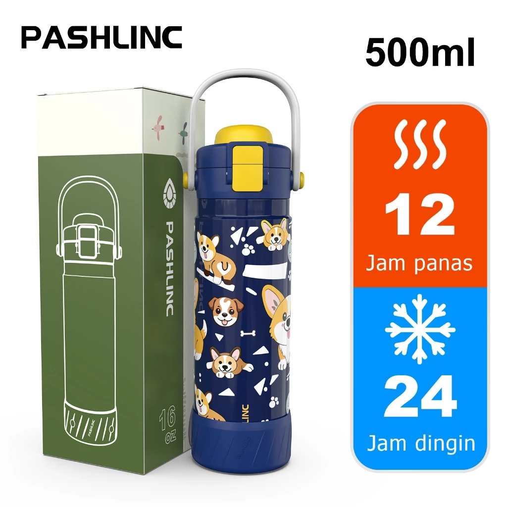 Temp flask 500 ml thermal straw bottle