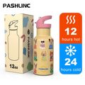 Temp flask 355 ml straw thermal bottle