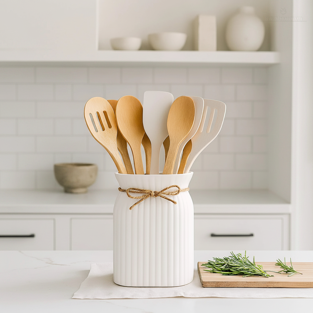 Ceramic Countertop Cutlery Holder 13.5 cm