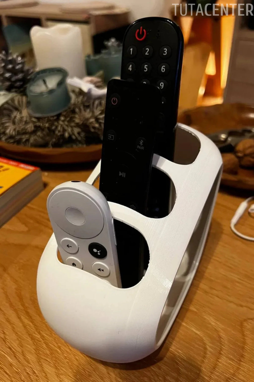 Remote control stand, 3-slot