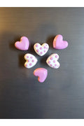 Set of 6 Heart Magnets