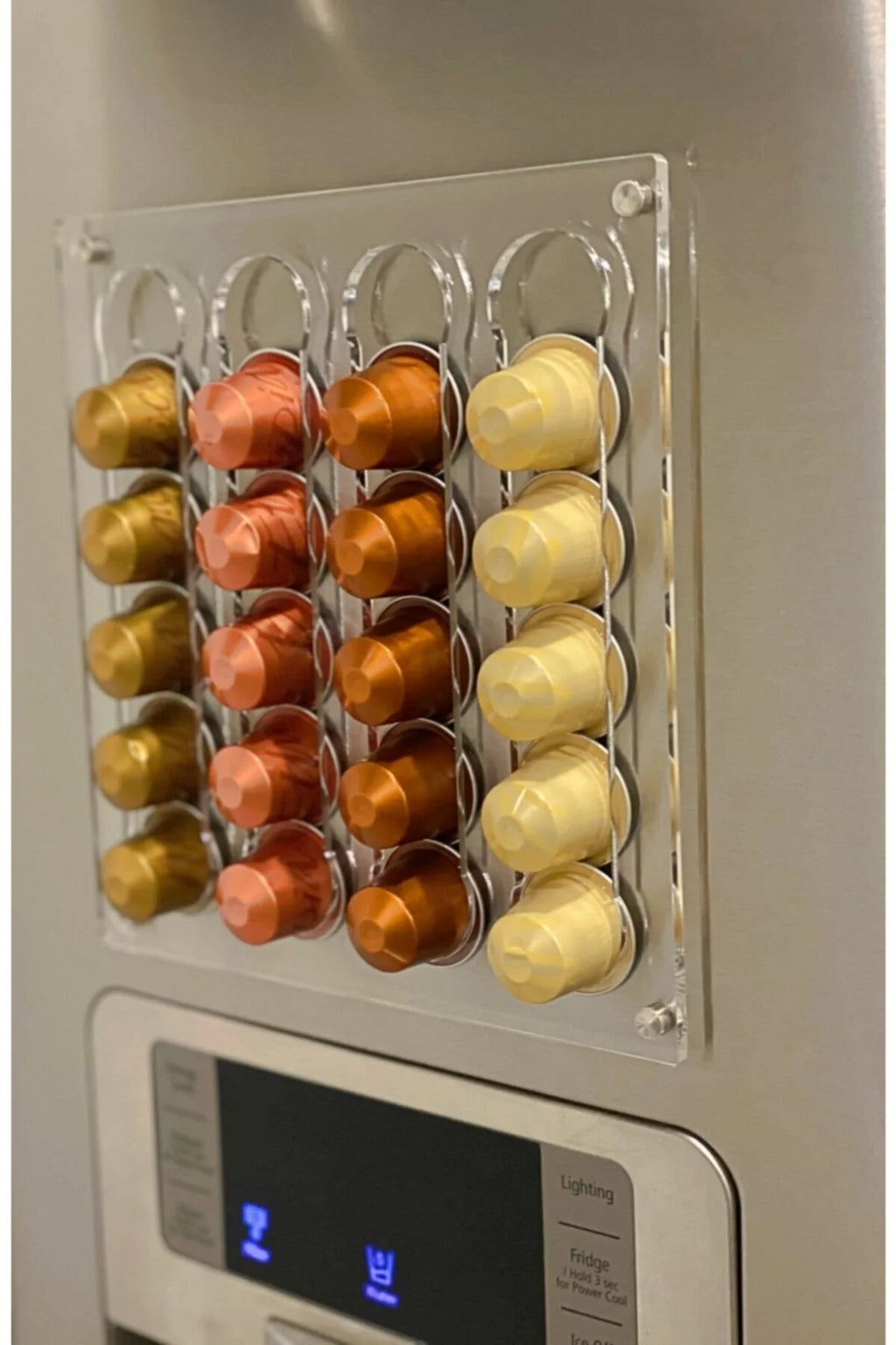 Capsule Coffee Stand for Refrigerator, Magnetic, 20 Capsule Capacity