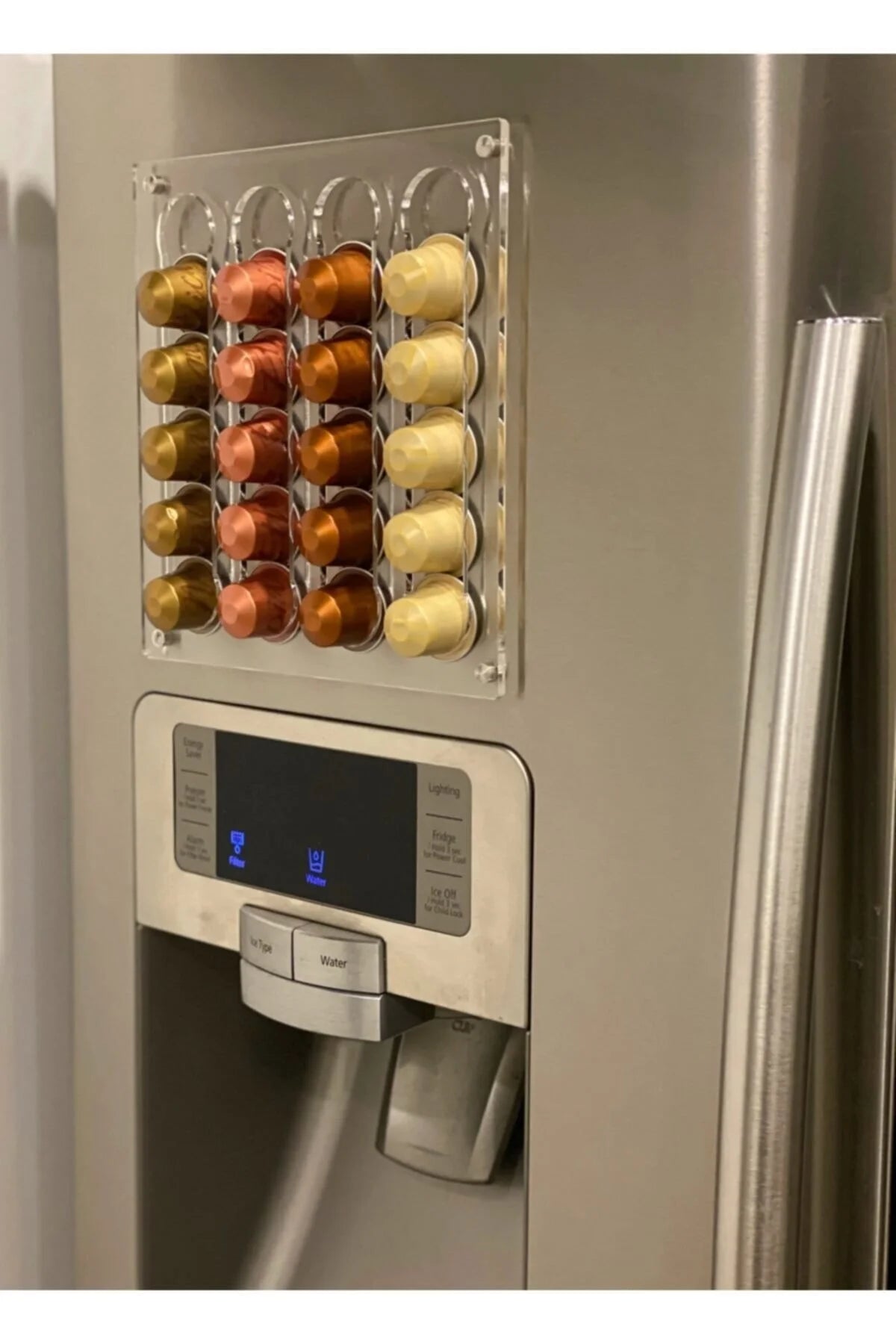 Capsule Coffee Stand for Refrigerator, Magnetic, 20 Capsule Capacity