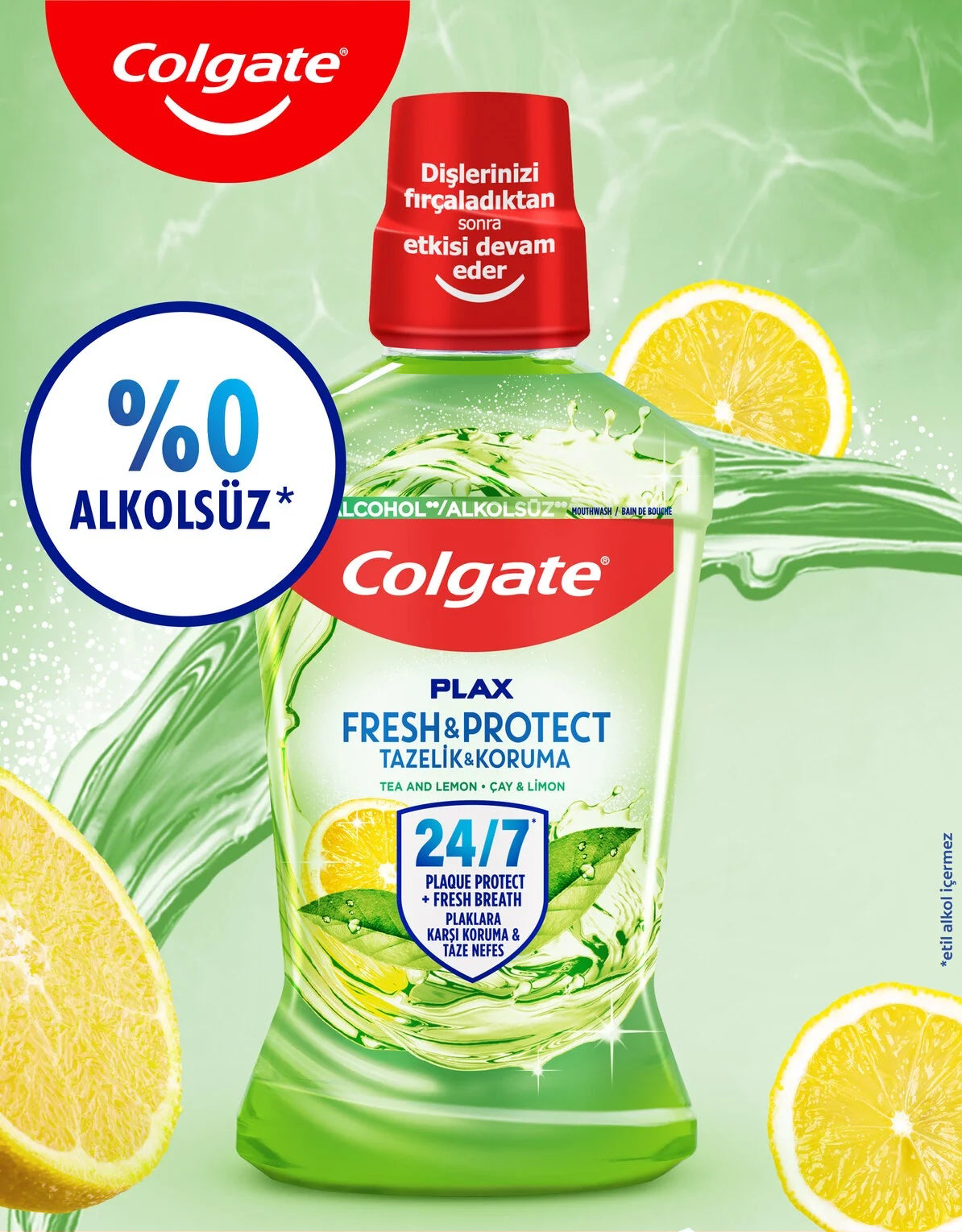 Colgate  Plax Tea and Lemon  Mouthwash - 500ml