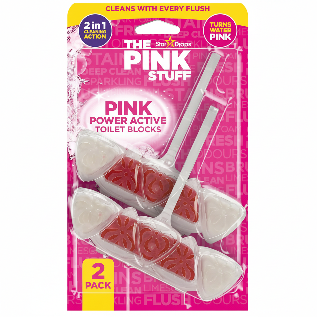 ThePinkStuff  Power Active Toilet Block 2-Pack