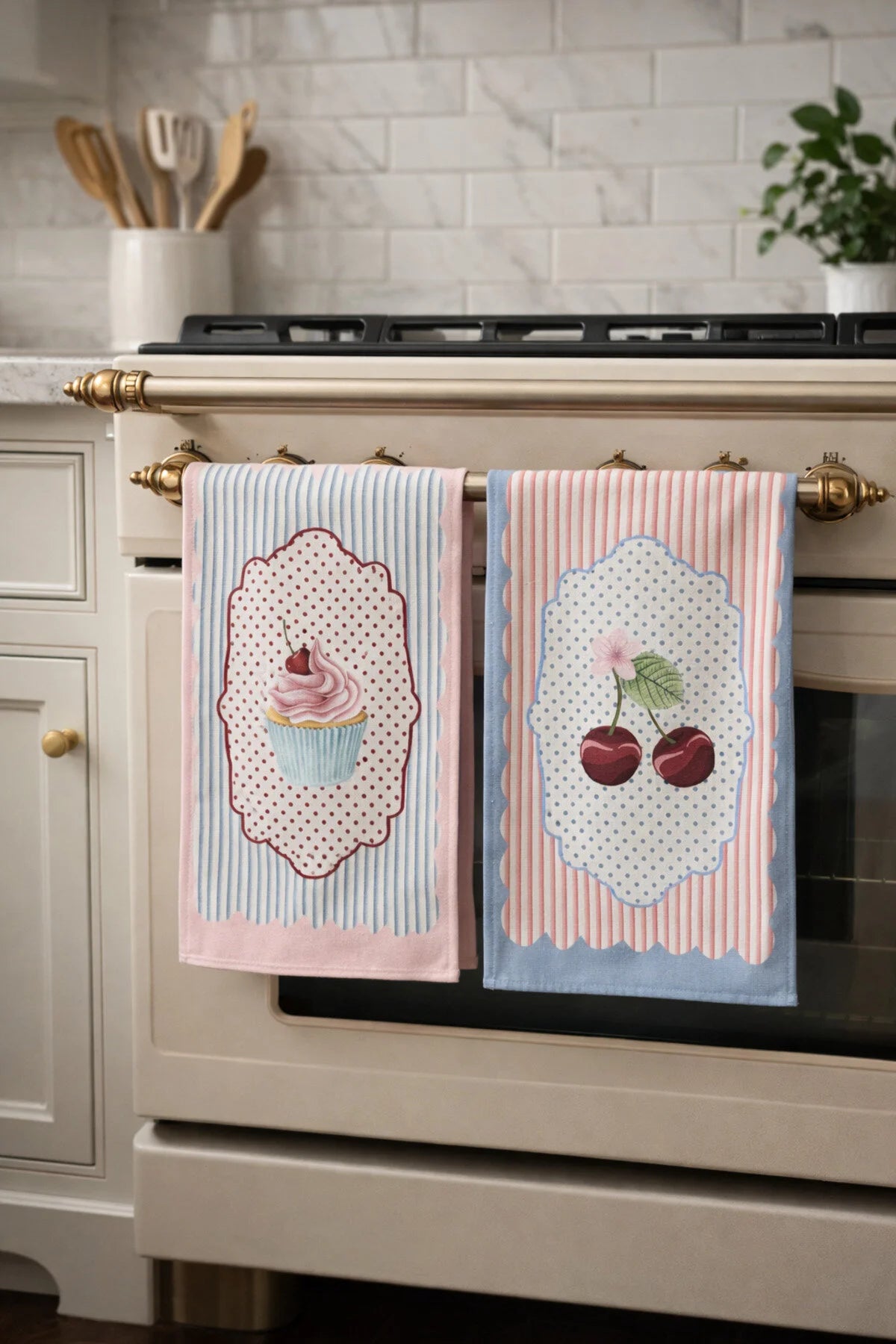 Kitchen Towel (Set of 2) | 30×50 cm - Cherry