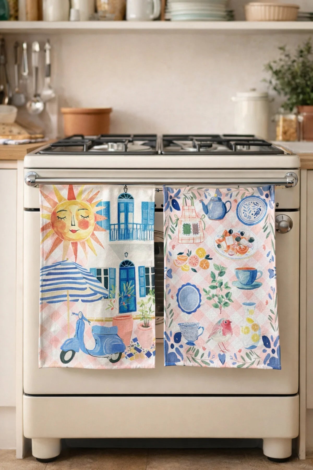 Kitchen Towel (Set of 2) | 30×50 cm - Santorini