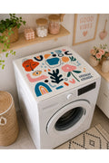 Washing Machine Protective Cover - Non-Slip Mat 60x60 cm - Abstract