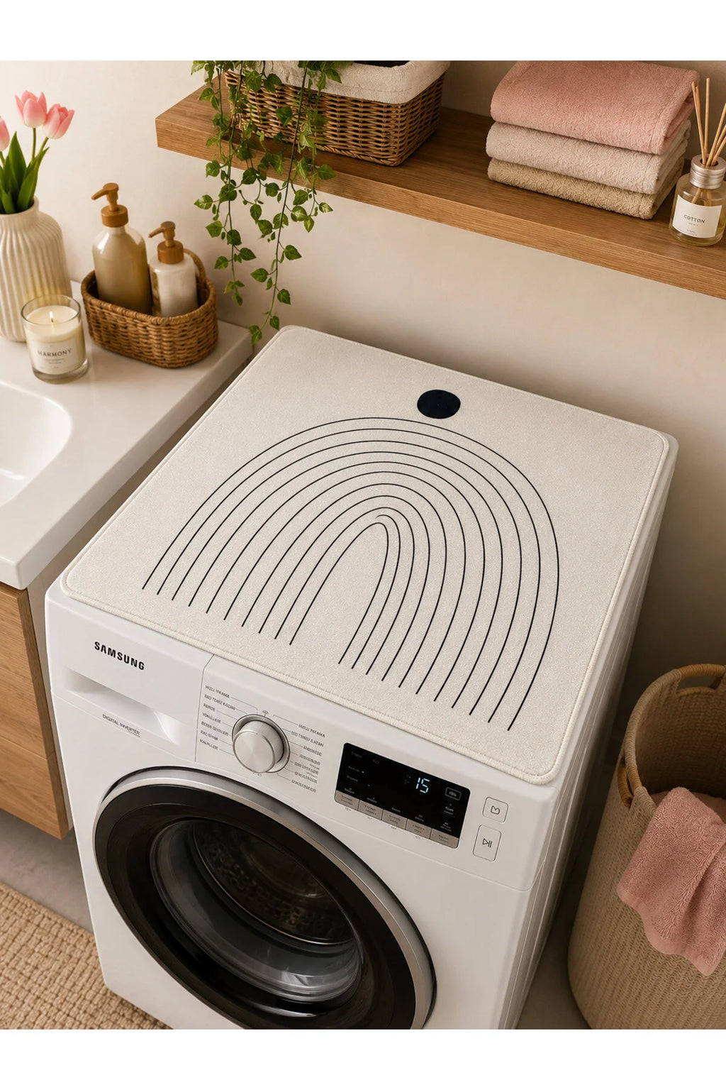 Washing Machine  Protective Cover - Non-Slip Mat 60x60 cm - Ark