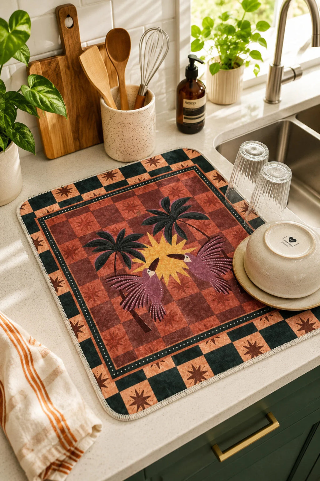 Dish Drying Mat - 40*50 cm - Soleil