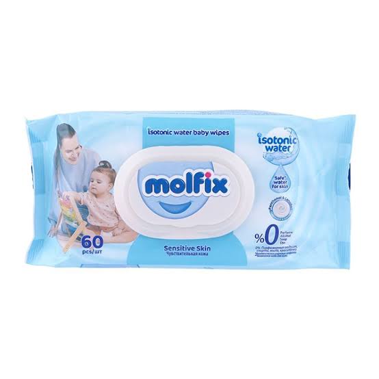 Molfix Sensitive Skin Baby Wet Wipes | 60 sheets