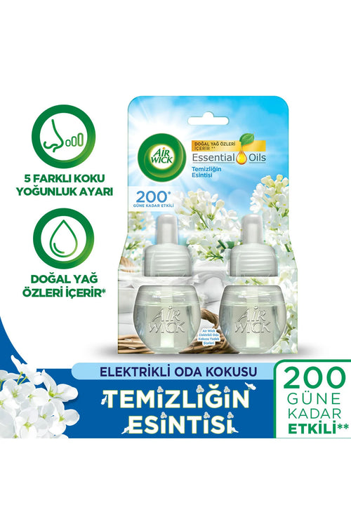Air Wick  Electric Room Fragrance Refill | The Breeze of Cleanliness | set of two