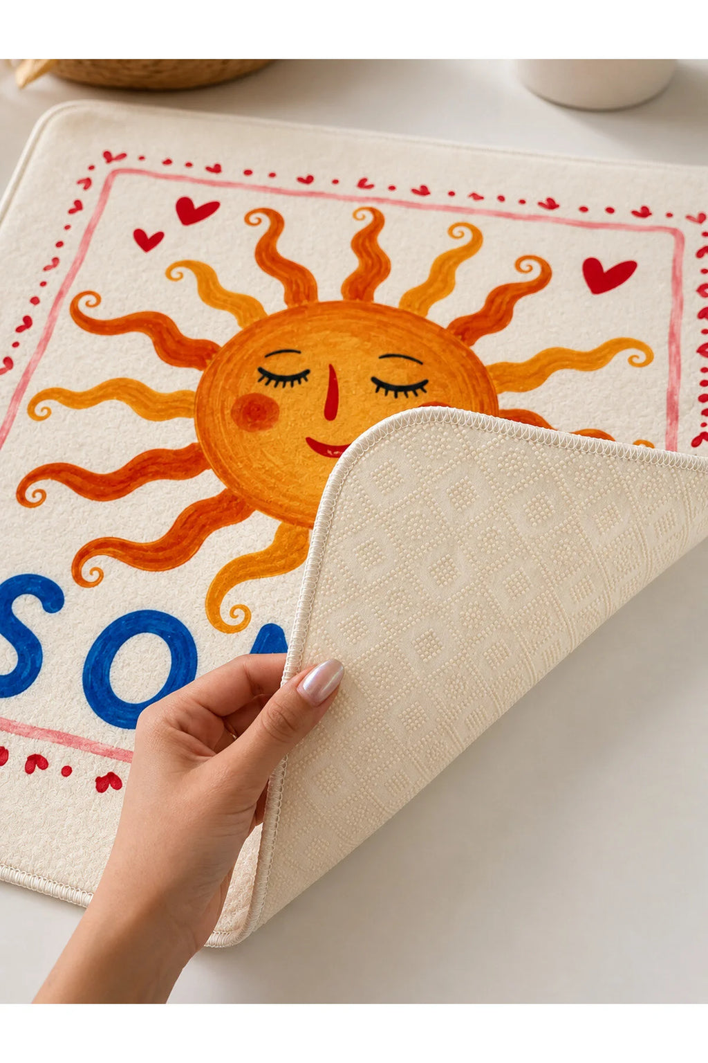 Washing Machine Protector Cover - Non-Slip Mat 60x60 cm - Soleil