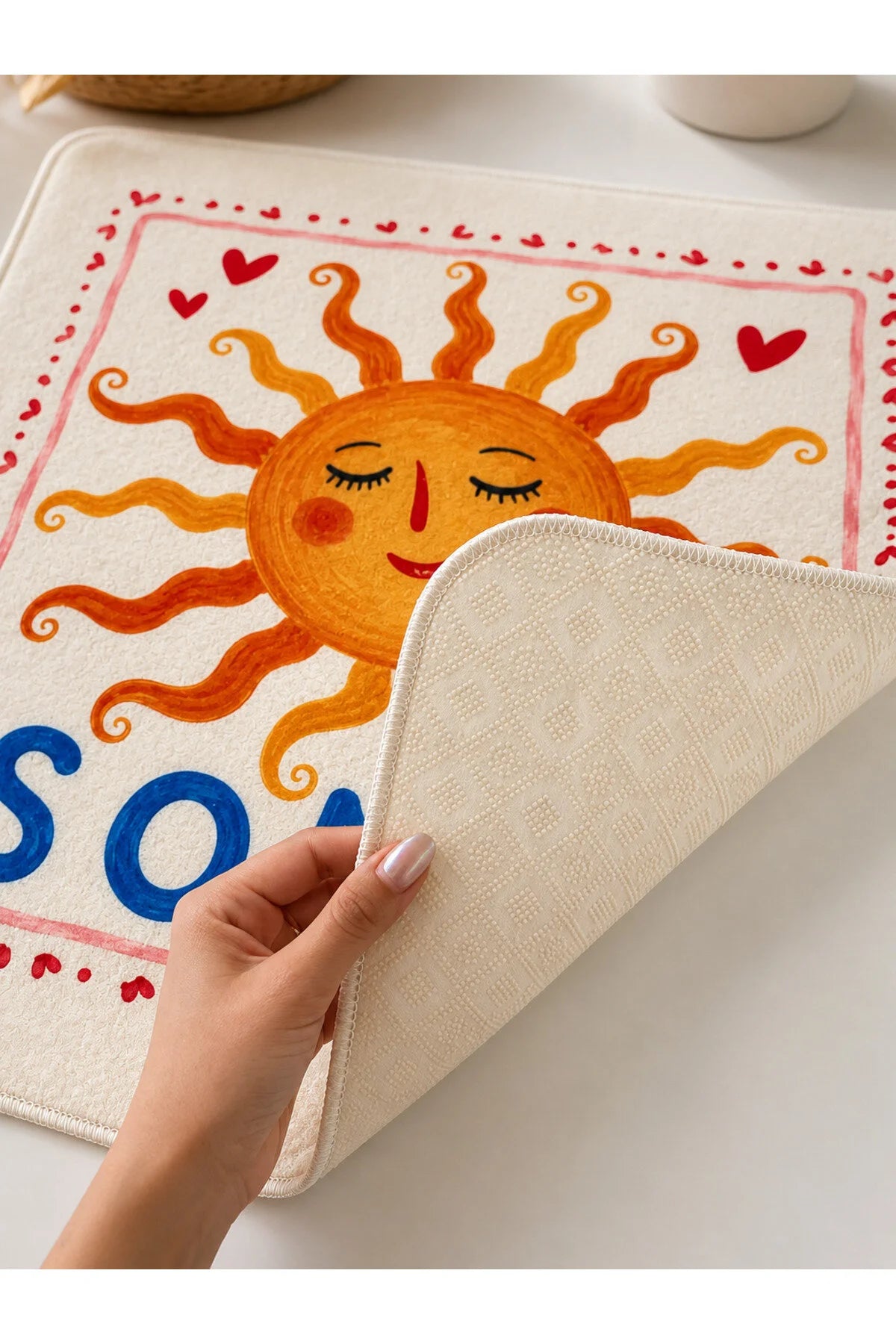 Washing Machine Protector Cover - Non-Slip Mat 60x60 cm - Soleil