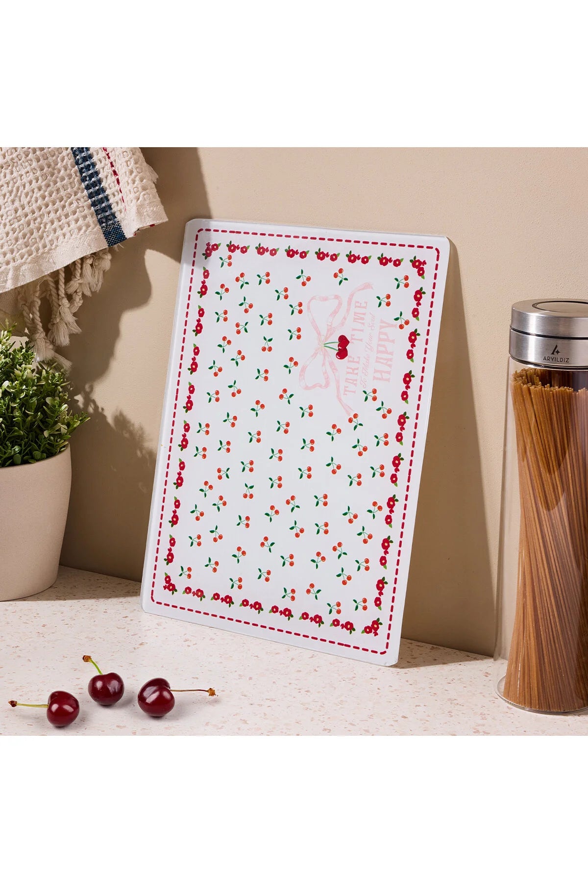 Cherry Glass Cutting Board
